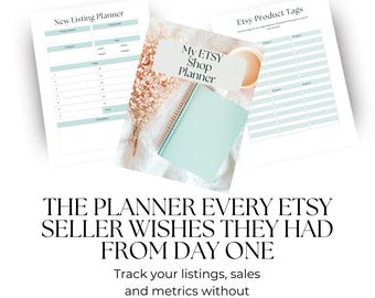 Minimalist Etsy Shop Planner | 43-Page Printable Business Organizer for Sellers