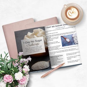 No Sugar Challenge I 7 Day No Sugar Challenge I Sugar Detox I No Sugar Diet I Sugar Free Week I Sugar Free Meal Plan I Challenge Tracker