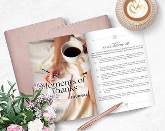 Digital Gratitude Journal I Daily Gratitude Journal I Digital Journal I Printable Gratitude Journal I Self Care Journal I