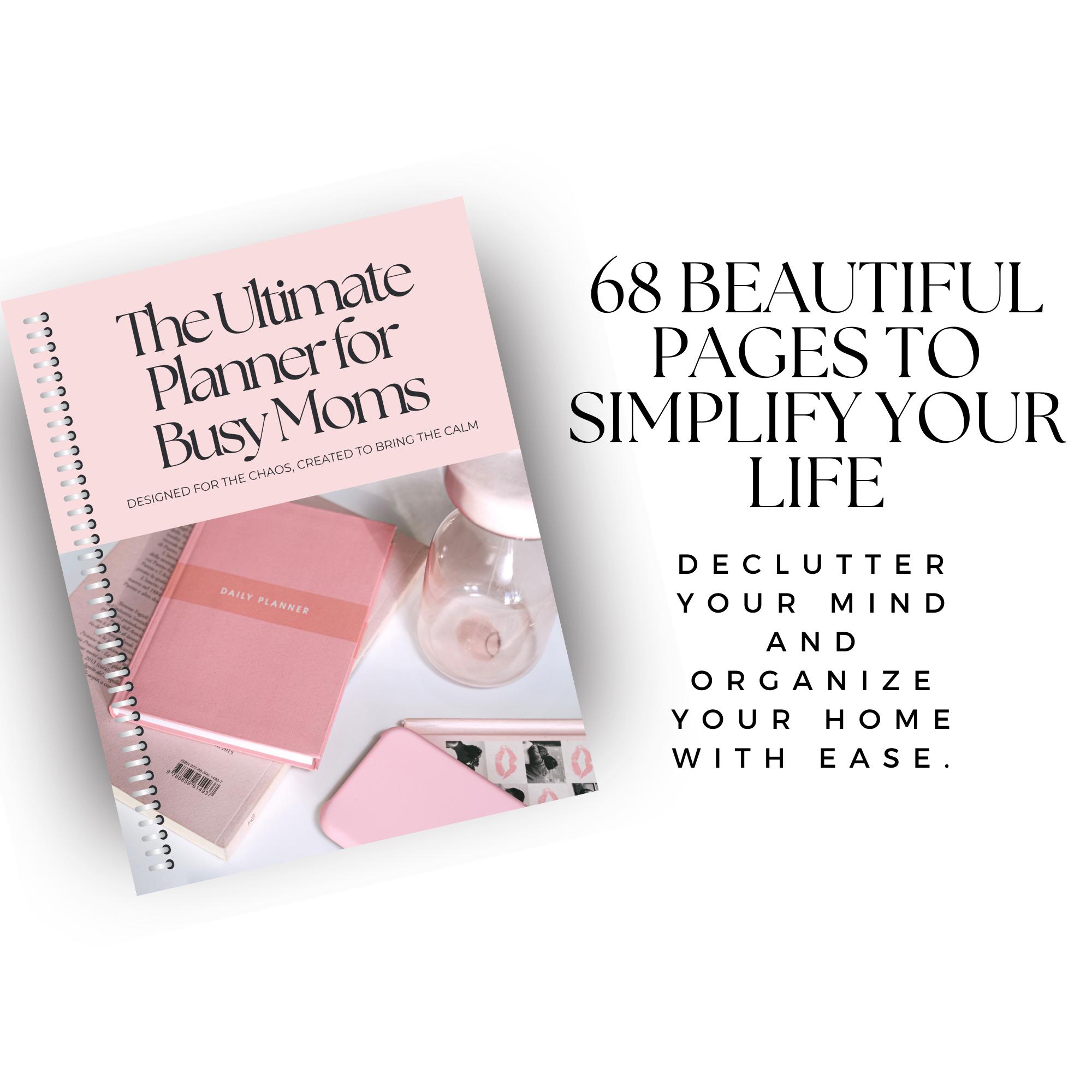 The Ultimate Printable Planner for Busy Moms | 68-page PDF | Weekly ...