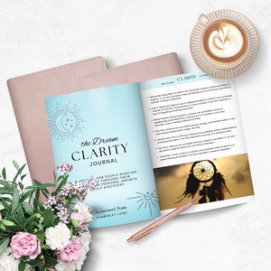 The Dream Clarity Journal I Printable Dream Journal I Dream Book Guide I Daily Journal for Dream Interpretation I Shadow Work Journal I PDF