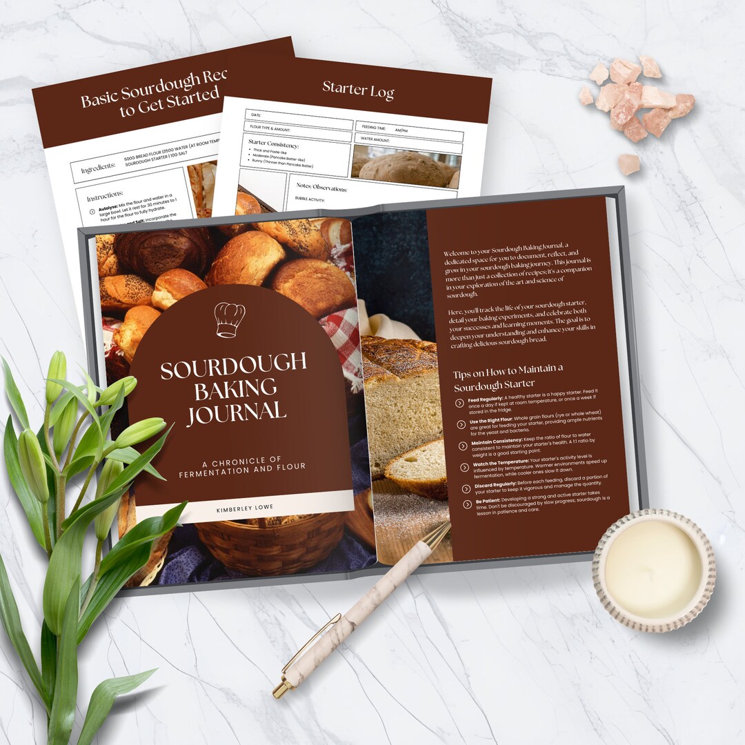 Sourdough Baking Journal | Starter & Recipe Log (digital Download) - Etsy