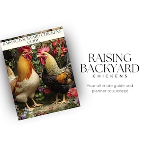 Planificador de gallinas de traspatio (PDF) / Registro y guía de cuidado de la parvada (31 páginas) / Registro de huevos, Hojas de salud / Guía imprimible para la cría de gallinas
