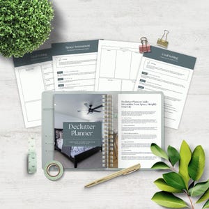 Declutter Planner I Decluttering Journal I Spring Cleaning Planner I Declutter Help I Home Organization Planner I Declutter Your Home PDF
