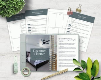 Opruimplanner I Opruimdagboek I Voorjaarsschoonmaakplanner I Opruimhulp I Thuisorganisatieplanner I Opruimingsdagboek PDF