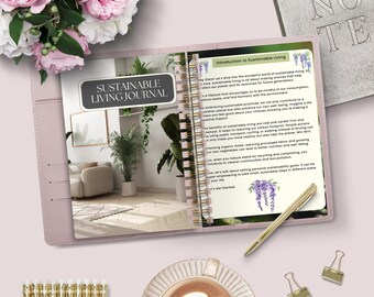 Sustainable Living Journal I Sustainable Living Planner I Sustainable Living Workbook I Green Living I Earth-Friendly Lifestyle I Eco PDF