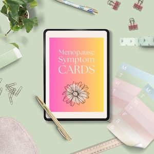 Symptoomkaarten menopauze I Symptomen perimenopauze I Symptoomgids menopauze I Ondersteuning menopauze I Flashcards menopauze I Help menopauze I PDF