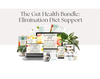 Gut Health Elimination Diet Meal Plan + Recipe Guide | Anti-Inflammatory Gut Reset Plan | IBS Friendly Printable I Digestive Health Recipes