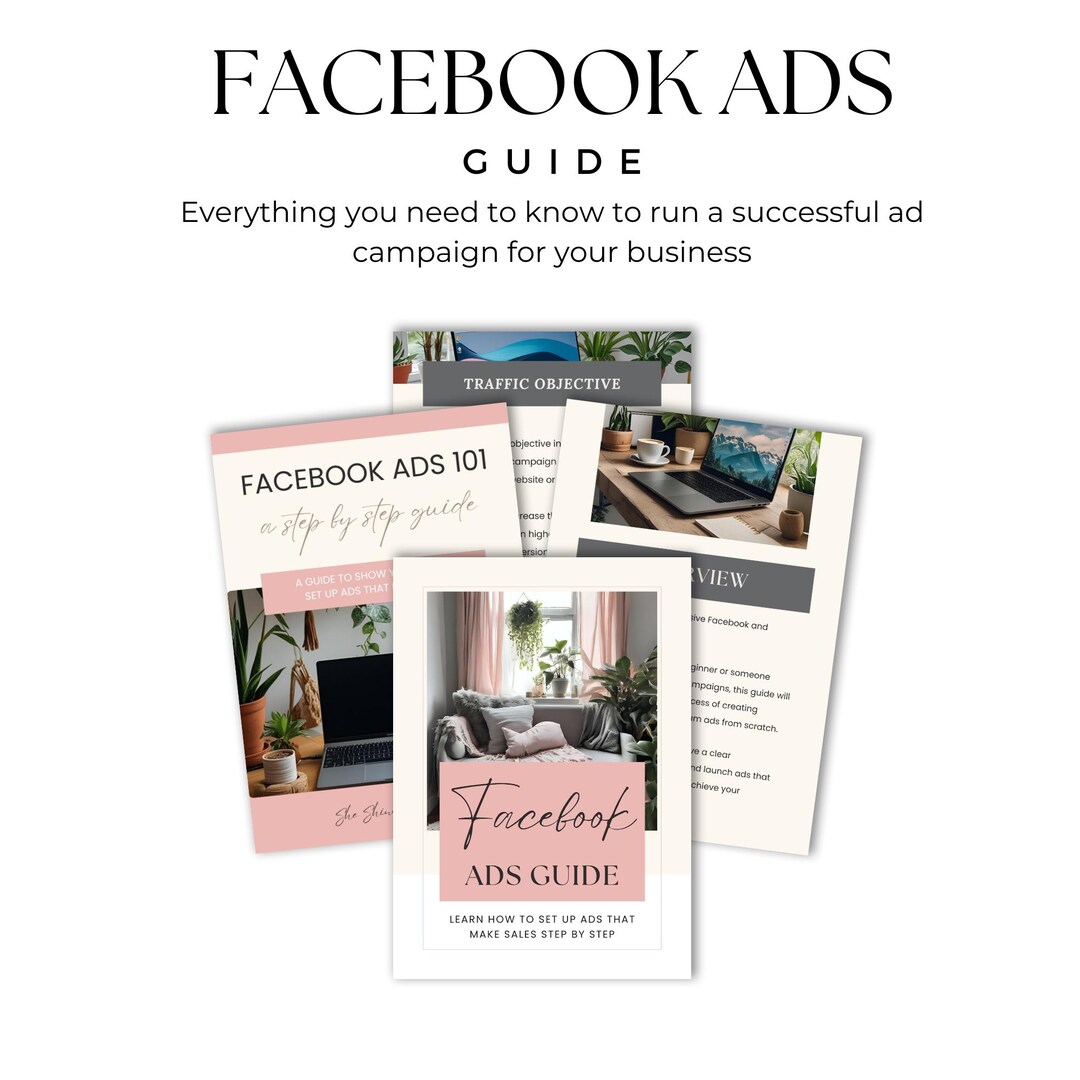 Facebook & Instagram Ads Guide | Beginner Workbook (printable PDF) - Etsy