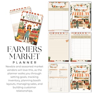 Farmers Market Planner: 32-Page Vendor Organizer (Printable PDF)