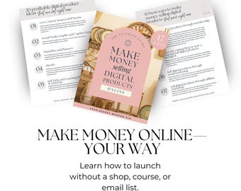 The Ultimate Guide to Selling Digital Products | PLR Business Starter Ebook for Passive Income, Templates, & Online Marketing