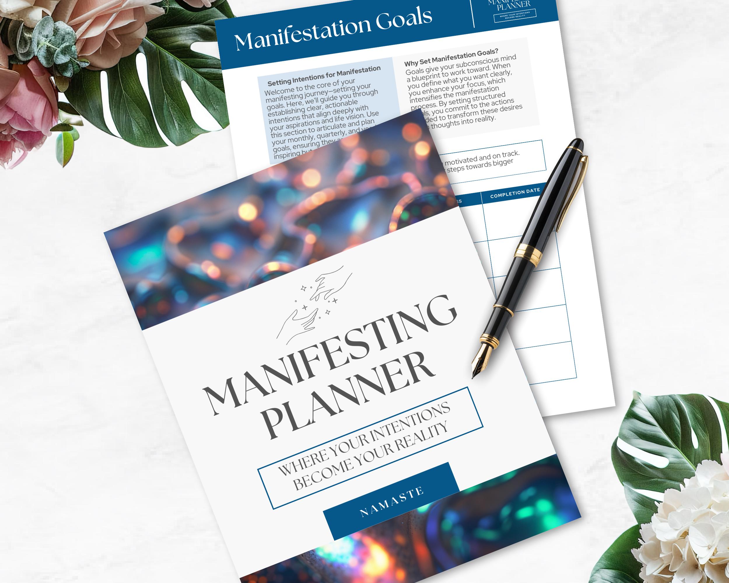 Manefesting Goals 37-page Manifesting Planner Printable | Goal Setting, Daily ...