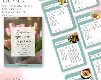 Hormone Balancing Meal Plan & Recipe Guide | Menopause Meals I PCOS Friendly I Perimenopause Diet