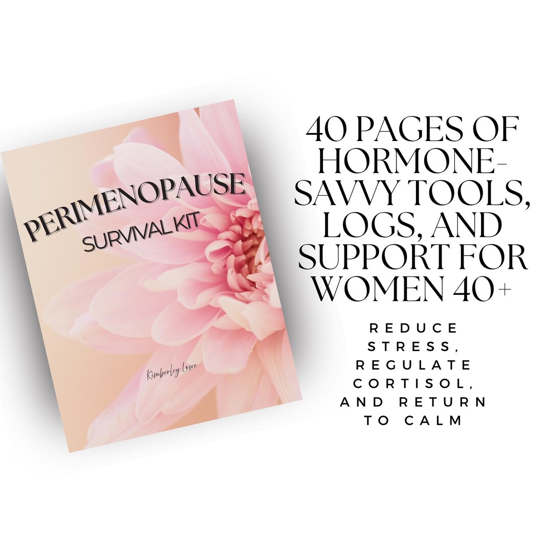 Perimenopause Survival Kit & Symptom Tracker | 90 Pages of Hormone ...