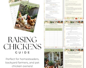 Backyard Chicken Planner | Flock Care Guide & Egg Tracker (PDF)