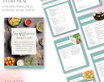 Low Histamine Meal Plan | 30 Easy Recipes, 4-Weeks of DFY Meals (PDF)