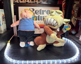 Family Guy Evil Monkey 12” & Chris Stuffed Plush Toy Y2K Cartoon Show W Tags VG