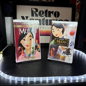 Mulan VHS Lot Ft. 2004 Walt Disney Special Edition Clamshell Factory Sealed VG+