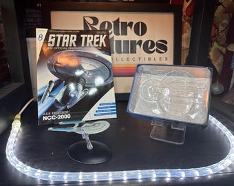 USS Excelsior NCC-2000 W Magazine 8 Star Trek Starships Complete Eaglemoss VG+