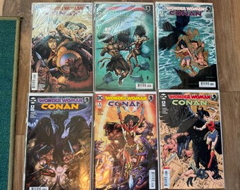 Wonder Woman Conan #1 - 6 Comic Books Full Miniseries DC/Dark Horse B/B 2017 VG+