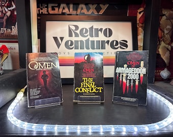 The Omen Vintage Paperback Lot Of 3 Omen Trilogy & Omen IV True 1st Print VG