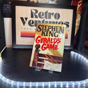 Gerald&#39;s Game Stephen King First Edition First Printing, Hardcover DJ 1992 VG+