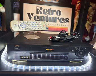 JVC Hr-S3800U Super Vhs Et Video Vcr Player HiFi S-Video Tested W Remote Vg+