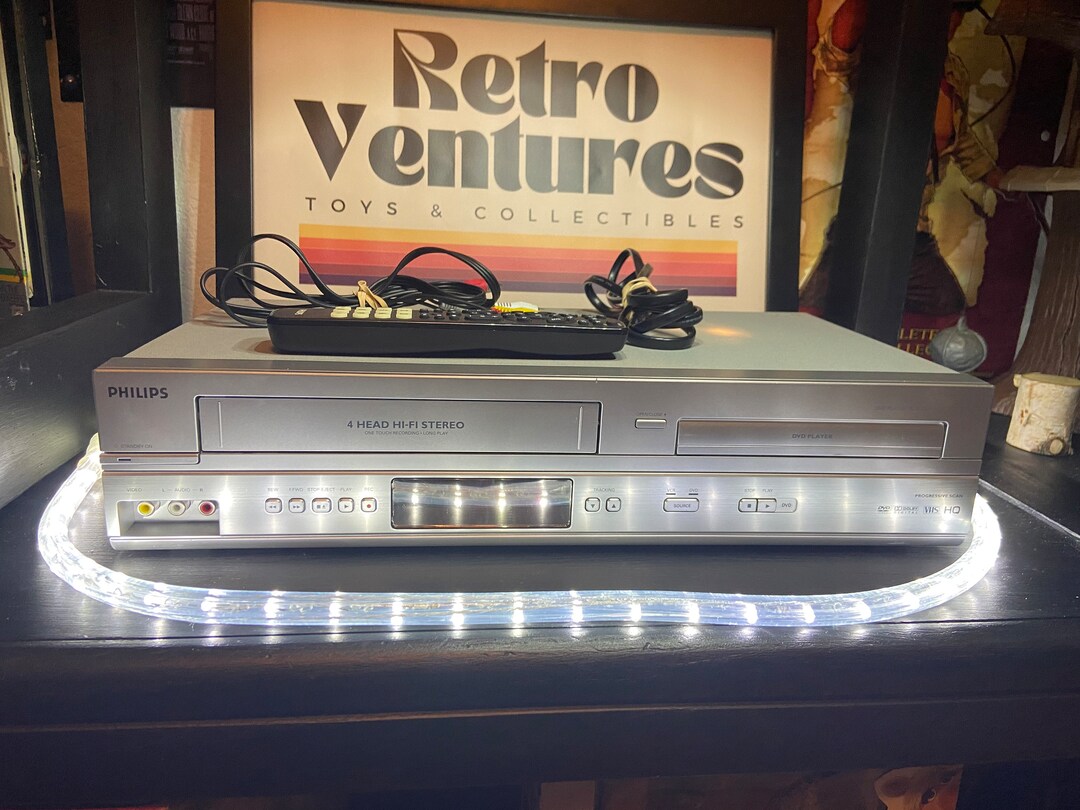 PHILIPS Dvd/vcr Combo Player DVP3345V/17 Hifi Stereo & Remote Etsy