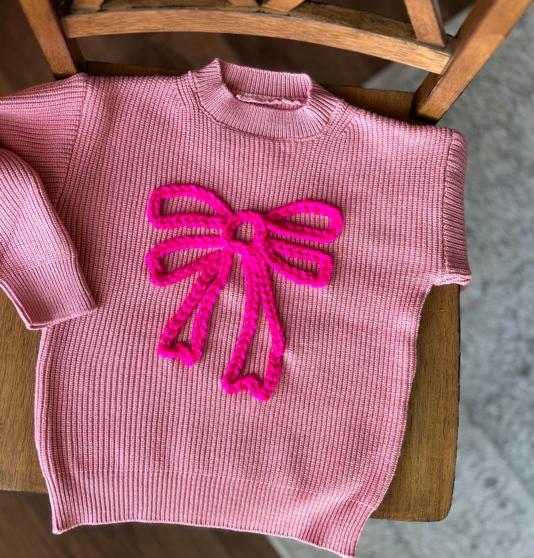 Pink sweater with sugarbead embroidery main image 0