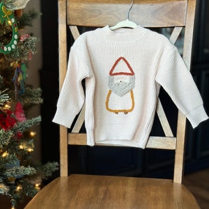 Hand Embroidered Christmas Sweater