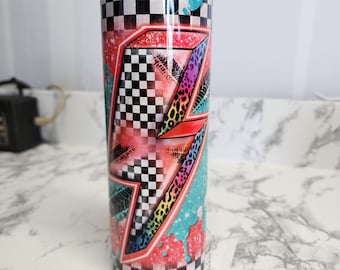 Race Lightning Bolt Tumbler