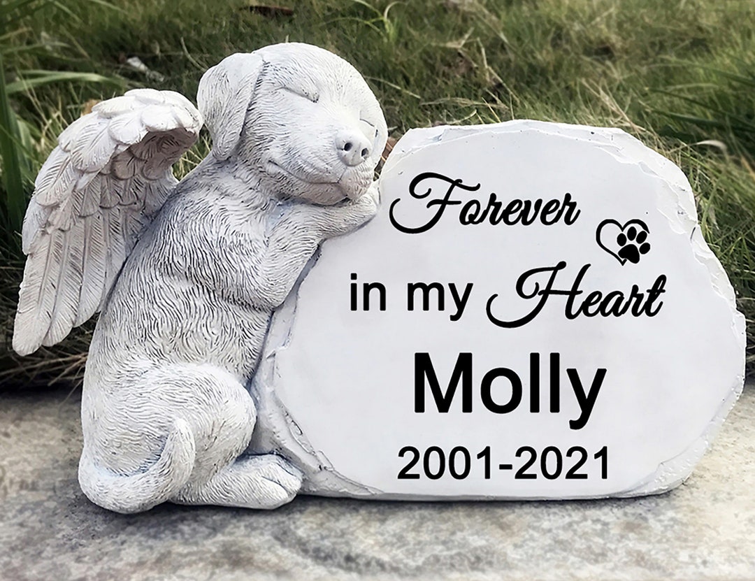 Dog Angel Statue Dog Memorial Statue Angel Dog Memorial Dog Etsy