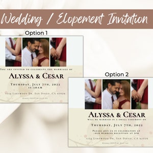 Invitation Template | Canva Template Wedding Invitation | Customizable Event Invitation