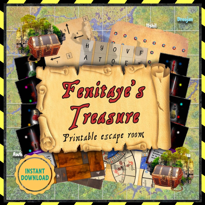 Escape Room Game DIY Printable Game Kit Digital Escape Room Adult Gift Printable Escape Room