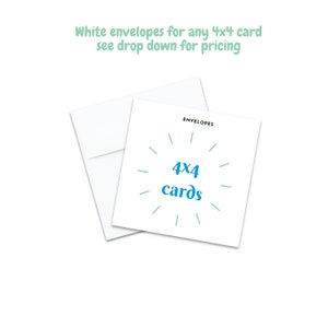 Envelopes / 4x4 Cards / Envelopes for 4x4 Cards  / Calling Card Envelopes / Enclosure Cards Envelopes / White Envelopes