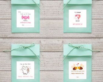 Tarjetas de San Valentín para niños: diseños variados y divertidos, juego de 24