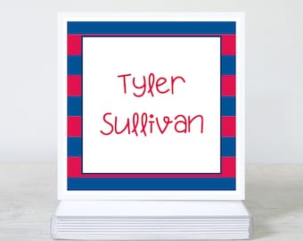Tarjetas de visita o pegatinas personalizadas, cartulina mate gruesa