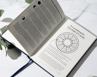 The Astrology Journal - 2024 - Journal astrologique quotidien daté de 2024 pour la manifestation de la lune, la pleine conscience, la gratitude et l'alignement avec le flux cosmique