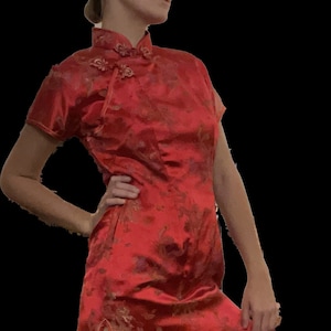 Authentic Chinese Dress| Yue Hwa Brand| Red| Dragon