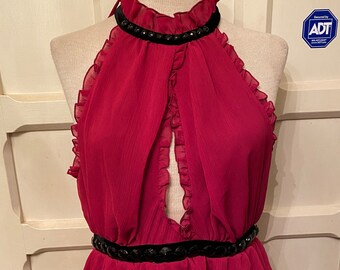 Burgundy Bebe Halter- Medium