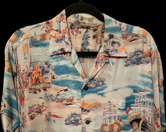 1950's Hawaiian Button-Up Shirt