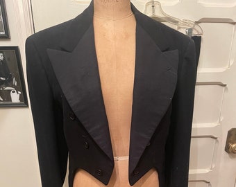 Vintage 1940s Wool Tails Tuxedo