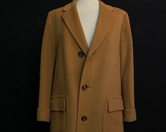 RARE 100% Vicuna Vintage Brown Overcoat I Arnold Constable 1960's 1970's I Soft Brown Coat