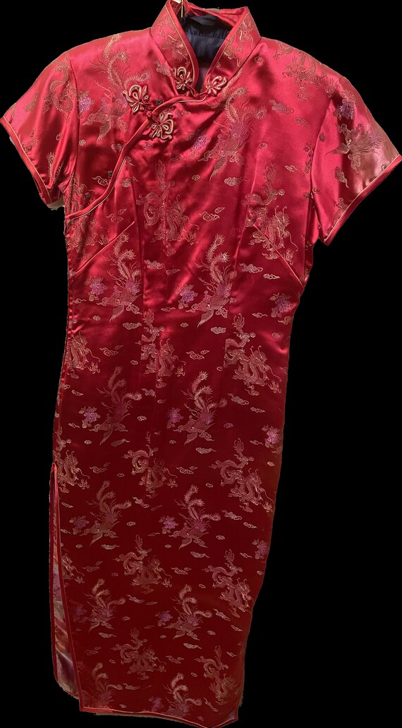 Authentic Chinese Dress| Yue Hwa Brand| Red| Drag… - image 10