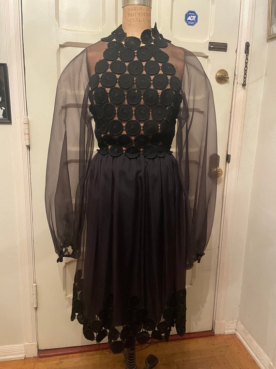 Vintage 1940s Glamorous Cocktail Couture Dress