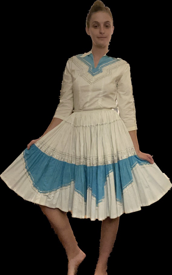 1950's Squaw Outfit| 2 piece| 100% Cotton - image 1