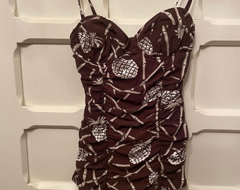 Vintage 1940s Pineapple Swimsuit