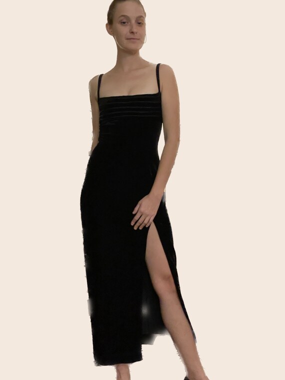 Tadashi Cocktail Dress| Black Velvet