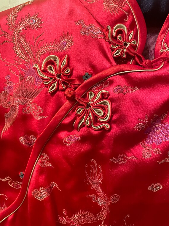 Authentic Chinese Dress| Yue Hwa Brand| Red| Drag… - image 6