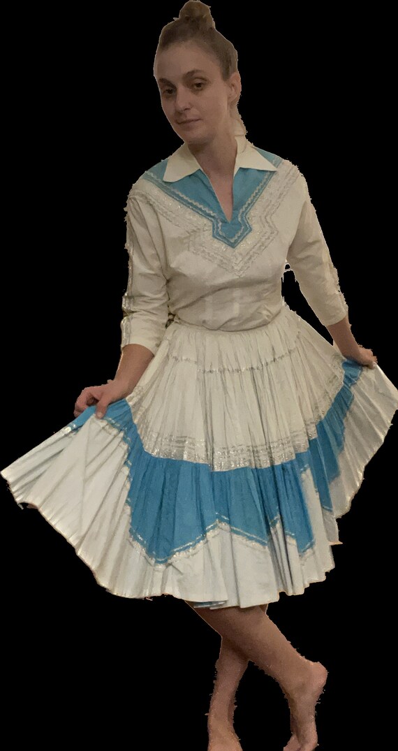 1950's Squaw Outfit| 2 piece| 100% Cotton - image 5